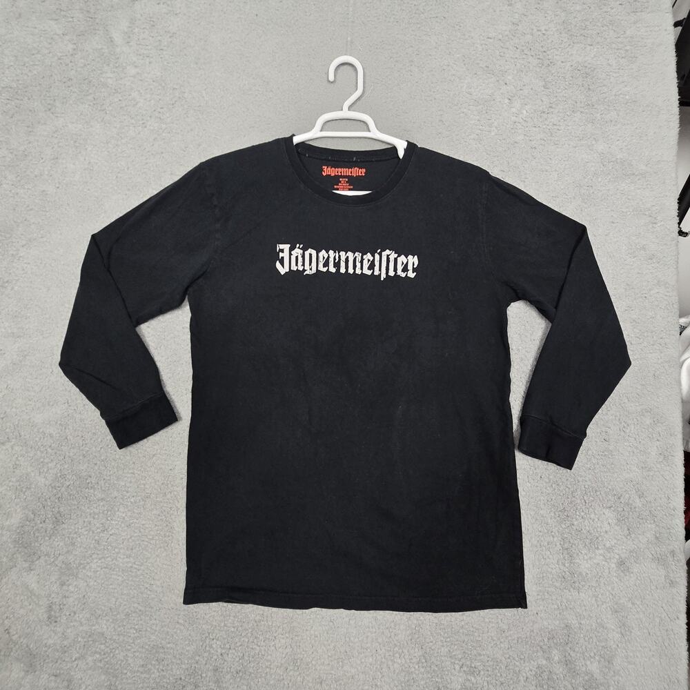 Jagermeister Shirt Mens XL Hammer Down Skull Logo Long Sleeve TShirt Y2K Vintage